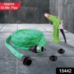 Approx 10 Meter Flexible Garden Water Pipe with High-Pressure Spray Nozzle - With Dupatta by Nari Haat, Indian ethnic...