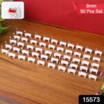 8mm Nail Cable Clips Set (50 Pc) - With Dupatta by Nari Haat, Indian ethnic wear, women clothing, designer suit