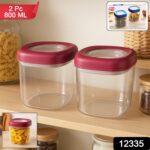 Supermom Transparent Twist Lock Kitchen Storage Container Set (Approx 800ML & 2Pc) - With Dupatta by Nari Haat, India...