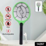 Green Rechargeable Electric Mosquito Killer Racket with Cable - With Dupatta by Nari Haat, Indian ethnic wear, women ...