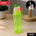 Plastic Sports Water Bottle – Dual Function with Built-In Mist Spray (600 ML) - With Dupatta by Nari Haat, Indian e...