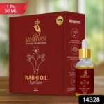 Ved Sanjeevani 100% Organic Ayurvedic Nabhi Oil for Eye Care (30ML / 1 Pc) - With Dupatta by Nari Haat, Indian ethnic...