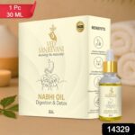 Ved Sanjeevani 30ML Ayurvedic Nabhi Oil for Digestion & Detox (30ML / 1 Pc) - With Dupatta by Nari Haat, Indian ethni...