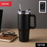 Premium 1200 ML Stainless Steel Vacuum Insulated Travel Mug Tumbler  (1200ML / 1 Pc) - With Dupatta by Nari Haat, Ind...