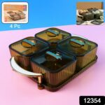 Liger Luxury Delight 4-Piece Dryfruit Storage Box (1 Set) - With Dupatta by Nari Haat, Indian ethnic wear, women clot...