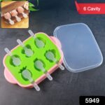 6-Cavity Silicone Ice Cream and Popsicle Mold Tray (1 Set) - With Dupatta by Nari Haat, Indian ethnic wear, women clo...