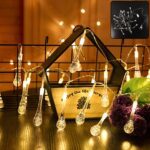 Decorative LED Lighting Chain with Crystal Water Drop Bulbs Approx 3 Mtr (1 Pc) - Front View by Nari Haat, Indian eth...