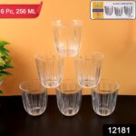 Premium Transparent Glass Tumbler Set, Tumbler (256ML / 6 Pc) - With Dupatta by Nari Haat, Indian ethnic wear, women ...