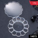 Round Compartment Plastic Storage Box (1 Pc) - With Dupatta by Nari Haat, Indian ethnic wear, women clothing, designe...