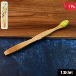 Eco-Friendly Natural Bamboo Toothbrush with Medium Bristles (1 Pc) - With Dupatta by Nari Haat, Indian ethnic wear, w...