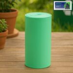 Green Compostable Corn Starch Garbage Bags (17" x 19") - Front View by Nari Haat, Indian ethnic wear, women clothing,...