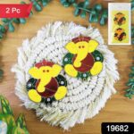 Decorative Lord Ganesha Wall Hanging Stickers (2 Pc) - With Dupatta by Nari Haat, Indian ethnic wear, women clothing,...