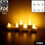 LED Flameless Tealight Candles Lights (6 Pc / Without Remote) - With Dupatta by Nari Haat, Indian ethnic wear, women ...