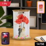 Wedding Couple with LED Rose Lamp (1 Pc) - With Dupatta by Nari Haat, Indian ethnic wear, women clothing, designer suit