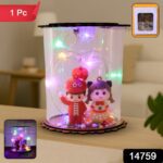 Cute LED Light Figurine Snow Globe (1 Pc) - With Dupatta by Nari Haat, Indian ethnic wear, women clothing, designer suit