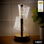 Luxury Crystal LED Double Shade Table Lamp (1 Pc) - With Dupatta by Nari Haat, Indian ethnic wear, women clothing, de...