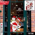 Christmas Theme Glass & Wall Sticker 90x60 cm – (1 Pc) - With Dupatta by Nari Haat, Indian ethnic wear, women cloth...