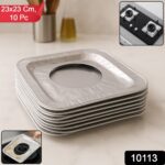 Aluminum Gas Stove Burner Protector Covers (10 Pc / 23x23 cm) - With Dupatta by Nari Haat, Indian ethnic wear, women ...