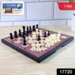 Foldable Magnetic Chess Board Game Set (24 x 24 Cm) - With Dupatta by Nari Haat, Indian ethnic wear, women clothing, ...