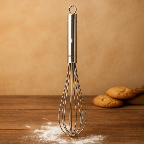 Apex Stainless Steel Medium Hand Whisk (1 Pc) - Front View by Nari Haat, Indian ethnic wear, women clothing, designer...