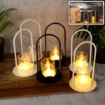 Decorative Wind Light Style Plastic Flameless LED Candles (6 Pc) - Front View by Nari Haat, Indian ethnic wear, women...