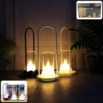 Big Wind Light Style Decorative Flameless LED Candles (6 Pc) - Front View by Nari Haat, Indian ethnic wear, women clo...