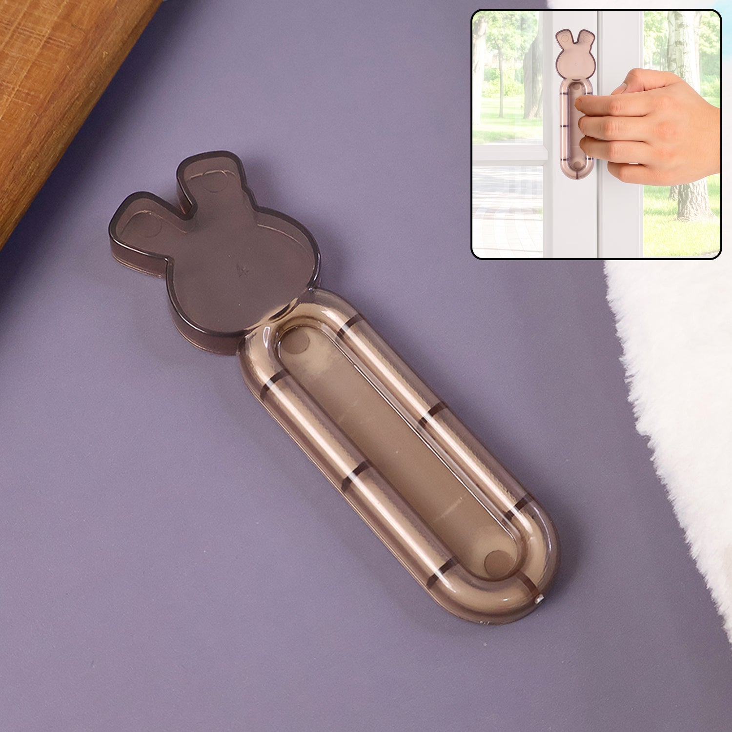 Window-Handle-Door-Pulls-01.jpg Self Stick Push Pull Helper (1 Pc) - Front View by Nari Haat, Indian ethnic wear, women clothing, designer suit