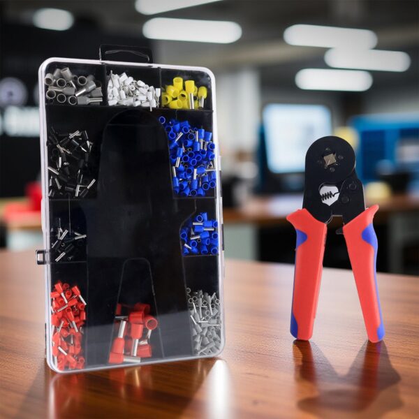 Approx 1200 Piece Ferrule Crimping Tool Kit Set - Front View by Nari Haat, Indian ethnic wear, women clothing, design...