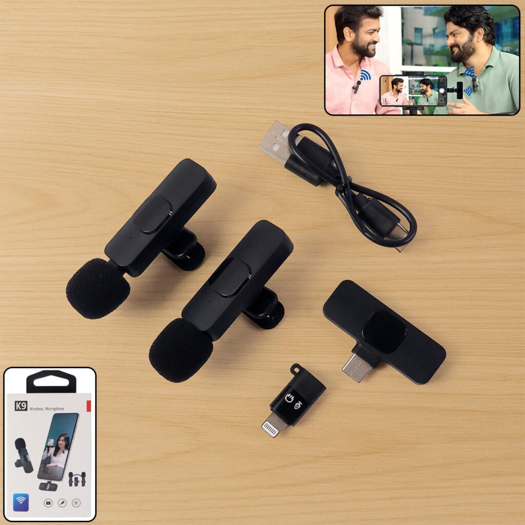 K9 Dual Wireless Microphone Set - Front View by Nari Haat, Indian ethnic wear, women clothing, designer suit