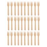 Freshee 160mm Wooden Fork – 30 Pcs Pack - Sleeve Design by Nari Haat, Indian ethnic wear, women clothing, designer ...