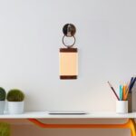 Premium Wooden Keychain with Dual Tone Finish (1 Pc) - Back View by Nari Haat, Indian ethnic wear, women clothing, de...