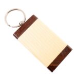 Premium Wooden Keychain with Dual Tone Finish (1 Pc) - Sleeve Design by Nari Haat, Indian ethnic wear, women clothing...