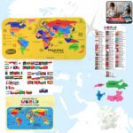 Aditi Mapster World Map EVA Foam Puzzle Set - Front View by Nari Haat, Indian ethnic wear, women clothing, designer suit