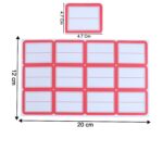 Writable Label Stickers – 50 Sheets - Back View by Nari Haat, Indian ethnic wear, women clothing, designer suit