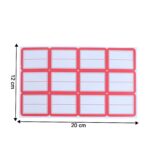 Multipurpose Writable Label Stickers (5 Sheets Set) - Closeup Embroidery by Nari Haat, Indian ethnic wear, women clot...