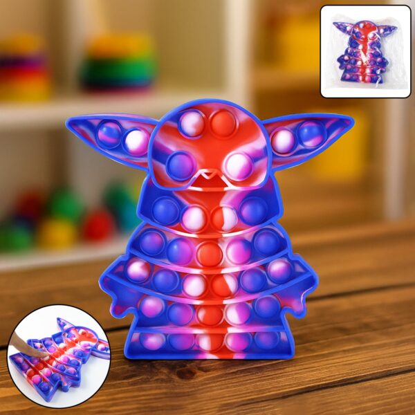 Premium Cartoon Shape Silicone Pop It Fidget Toy (1 Pc) - Front View by Nari Haat, Indian ethnic wear, women clothing...