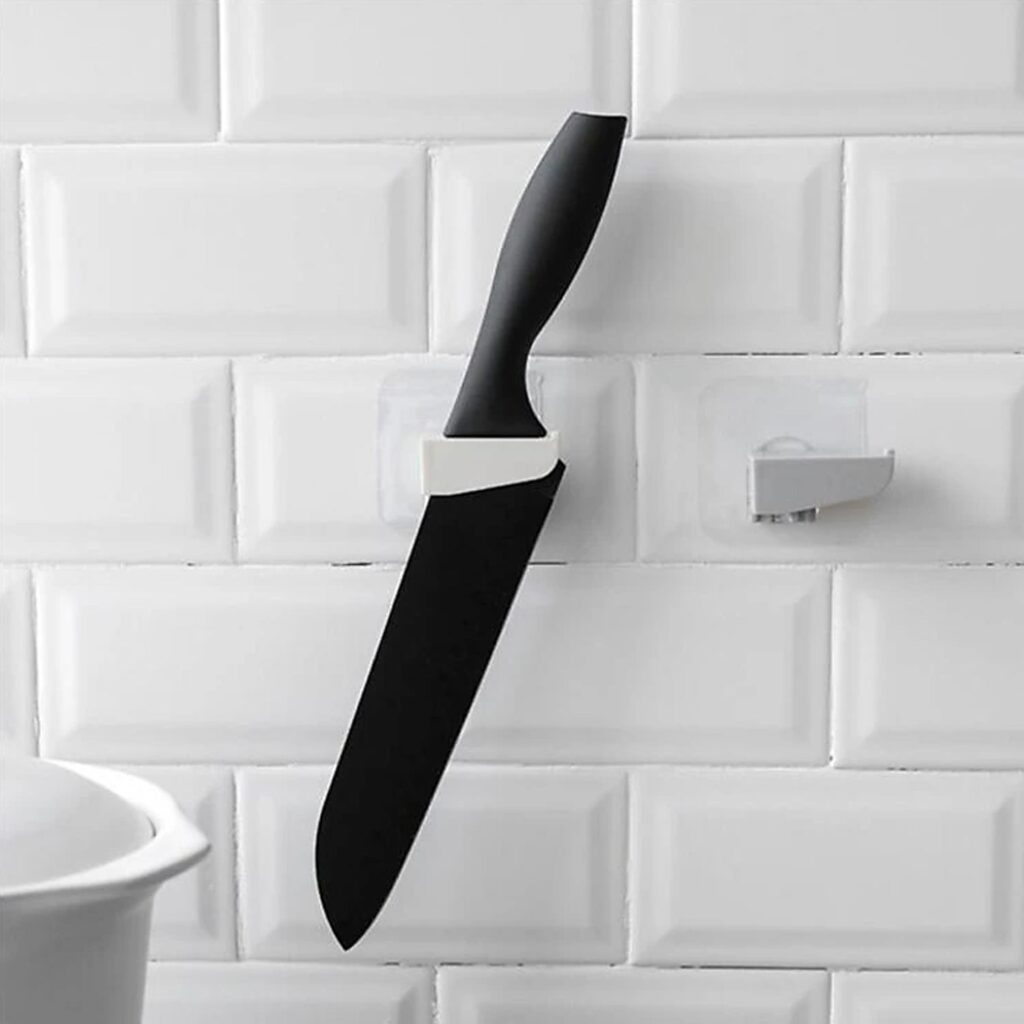 Punch-Free Wall Hanging Knife Holder for Kitchen