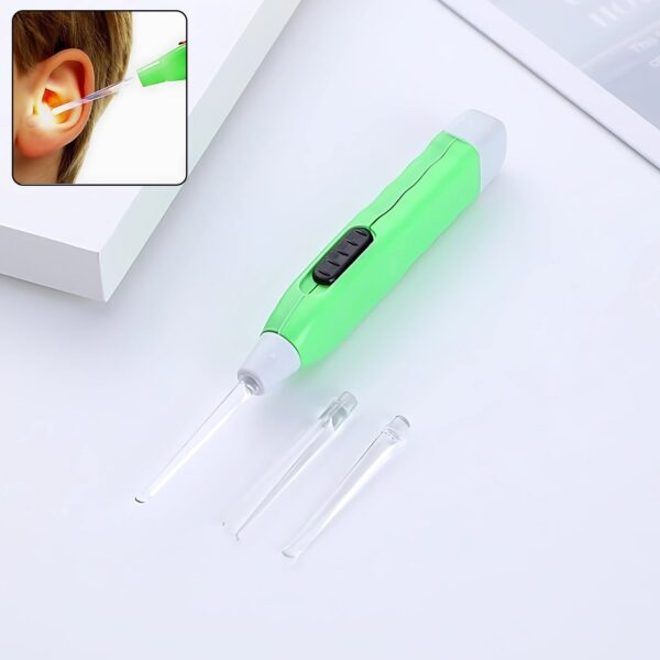 Green LED Flashlight Earpick with Tweezer (1 Pc) - Front View by Nari Haat, Indian ethnic wear, women clothing, desig...