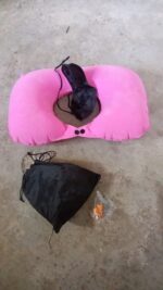 3-in-1 Travel Sleeping Kit with Neck Pillow, Eye Mask & Earplugs - Full Detail by Nari Haat, Indian ethnic wear, wome...