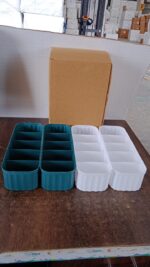 5 Compartments Socks / Handkerchief / Underwear Storage Boxes (pack of 4) - Full Detail by Nari Haat, Indian ethnic w...