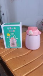 Stainless Steel Vacuum Insulated Water Bottle with Handle & Sticker (700 ML) - Full Detail by Nari Haat, Indian ethni...