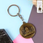 Premium Taj Mahal India Souvenir Keychain  (1 Pc) - Front View by Nari Haat, Indian ethnic wear, women clothing, desi...