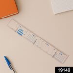 Multifunctional Transparent Plastic Geometry Ruler (1 Pc) - With Dupatta by Nari Haat, Indian ethnic wear, women clot...