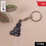 Premium Spiritual Hanuman Ji Sitting Pose Metal Keychain (1 Pc) - With Dupatta by Nari Haat, Indian ethnic wear, wome...