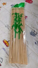 Camping Wooden Color Bamboo BBQ Skewers   Fountain Bamboo BBQ Sticks (30cm) - Full Detail by Nari Haat, Indian ethnic...