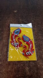 Decorative Wooden Shubh Labh Wall Hanging (2 Pc) - Full Detail by Nari Haat, Indian ethnic wear, women clothing, desi...