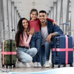 Adjustable Cross Luggage Security Strap - (1 Pc) - Closeup Embroidery by Nari Haat, Indian ethnic wear, women clothin...