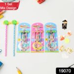Fun Candy Design Pencil Set with Accessories (1 Set / Mix Design) - With Dupatta by Nari Haat, Indian ethnic wear, wo...