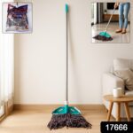 Premium Cotton Yarn Floor Cleaning Mop with Long Handle (1 Pc) - With Dupatta by Nari Haat, Indian ethnic wear, women...
