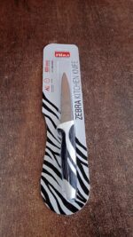 Ritu Stainless Steel Serrated Blade Zebra Kitchen Knife (1 Pc) - Fabric Detail by Nari Haat, Indian ethnic wear, wome...